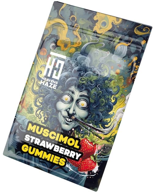 HEAVENS HAZE Muscimol Gummies Strawberry 15mg