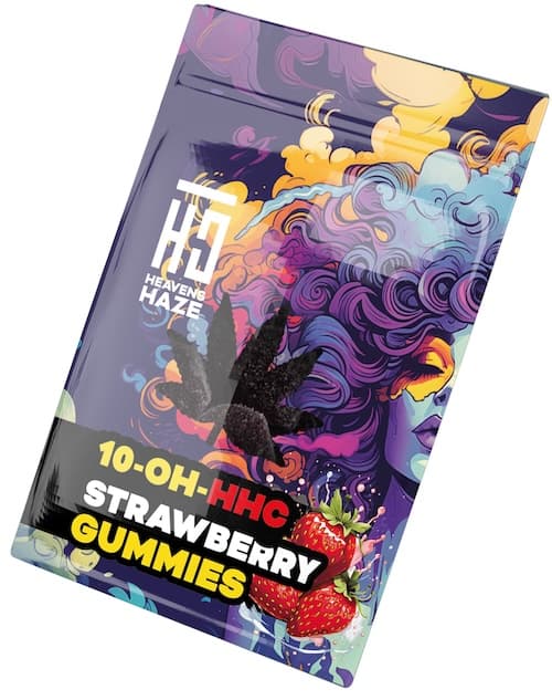 HEAVENS HAZE Gummies Strawberry 10-OH-HHC 3ks