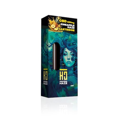 HEAVENS HAZE cartridge Pineapple Haze CBD 600mg 1ml