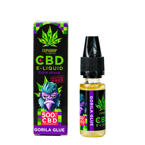 Euphoria CBD e-liquid Gorila Glue 500mg 10ml