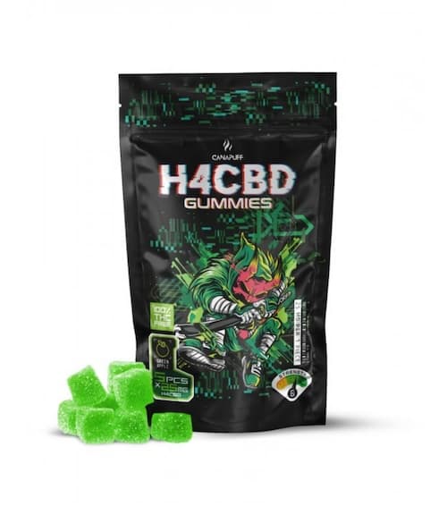 Canapuff H4CBD gummies Green Apple 125mg 