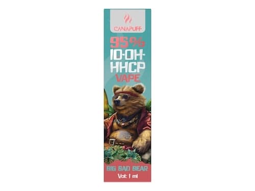 Canapuff vape pen Big Bad Bear 95% 10-OH-HHCP Jednorázovka 1ml